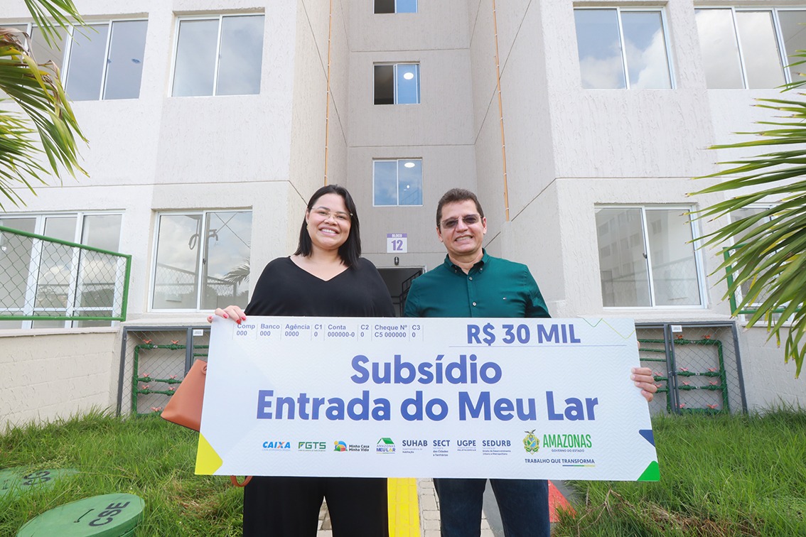 Levantamento da Ademi-AM mostra que o Amazonas Meu Lar oferece um dos maiores subsídios do país para entrada de imóvel